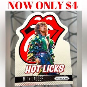 Rolling Stones Mick Jagger 2025 Prizm Rock Band  Music Insert Cards